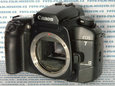 Poslední kinofilmový Canon. Velmi dobrý přístroj pro náročné fotografy. Výběr ostřícího bodu okem. 7 ostřících bodů. Dočkal se ještě vylepšené verze EOS 7V. Ta měla matovou povchovou úpravu horního krytu. Využíval některé kompomenty z EOS 1 a EOS 3.
